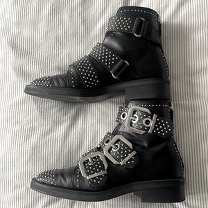 Zara black buckled boots